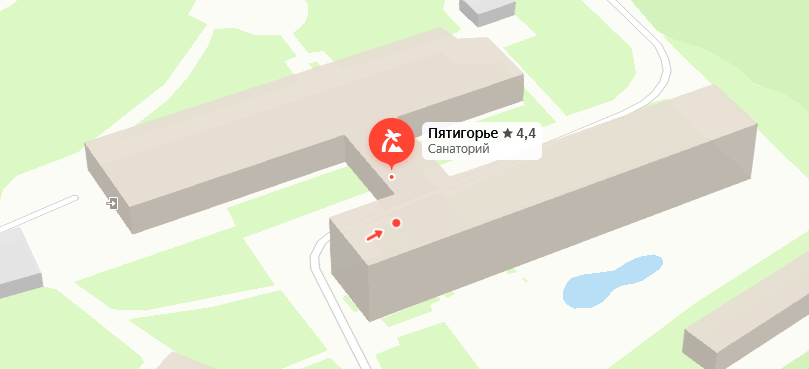 Санаторий «Пятигорье» на карте 